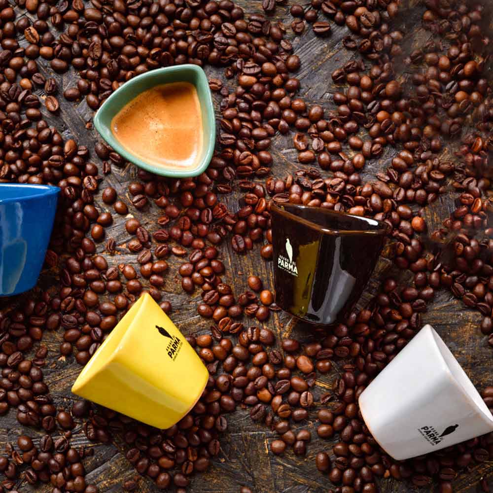 Abano Di Parma Signature handpainted espresso cups set of 4 colors
