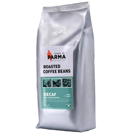 Decaf 50% Arabica Roasted Coffee Beans, 1Kg.