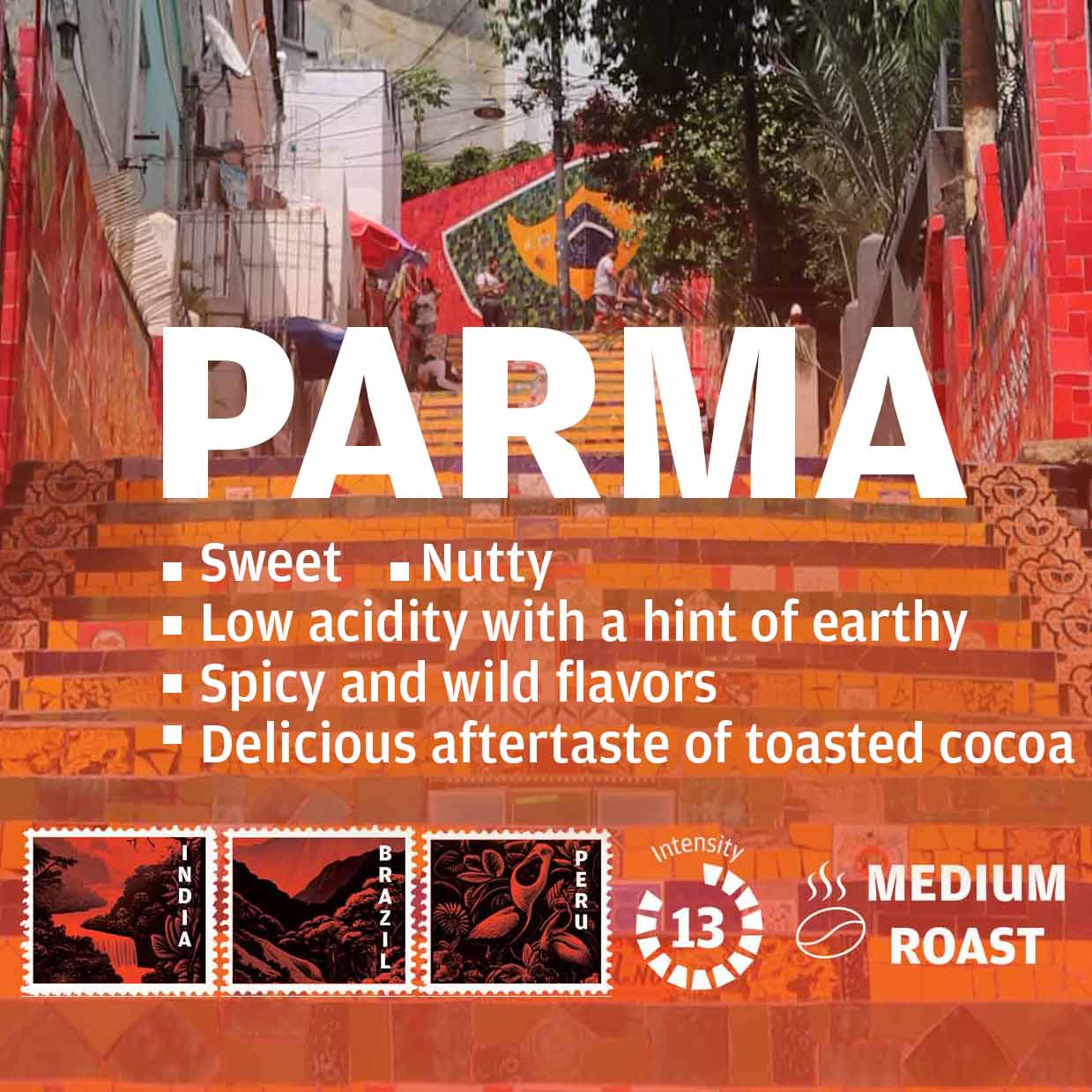 Parma Roasted Coffee Beans, 1Kg.