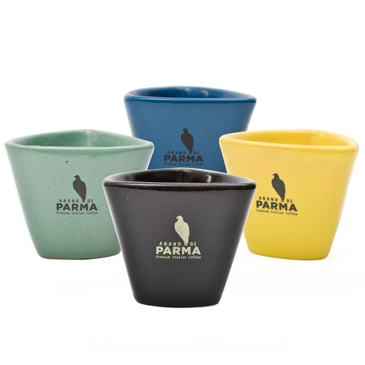Abano Di Parma Signature handpainted espresso cups set of 4 colors