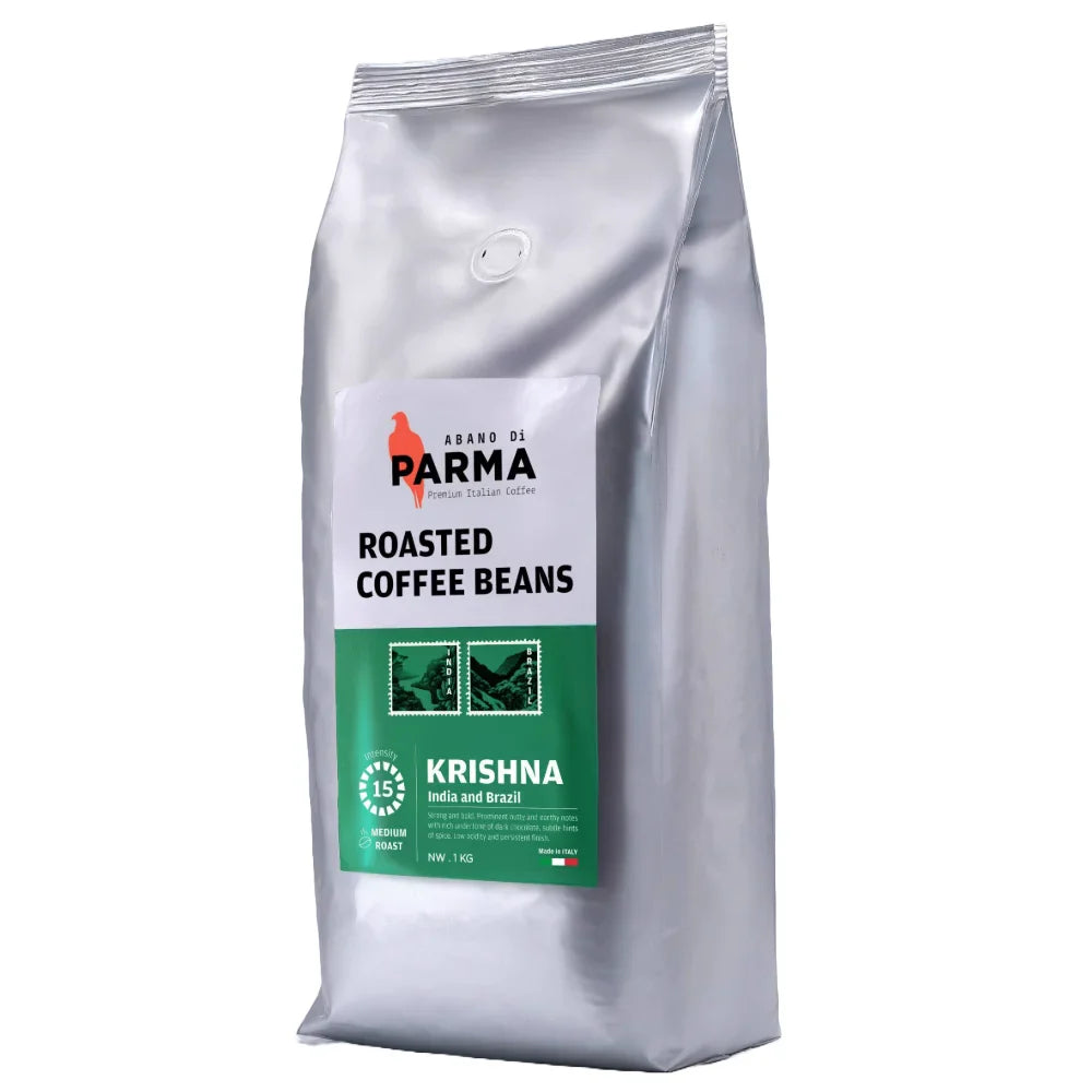 Abano Di Parma Krishna 70% Robusta roasted coffee beans 1Kg
