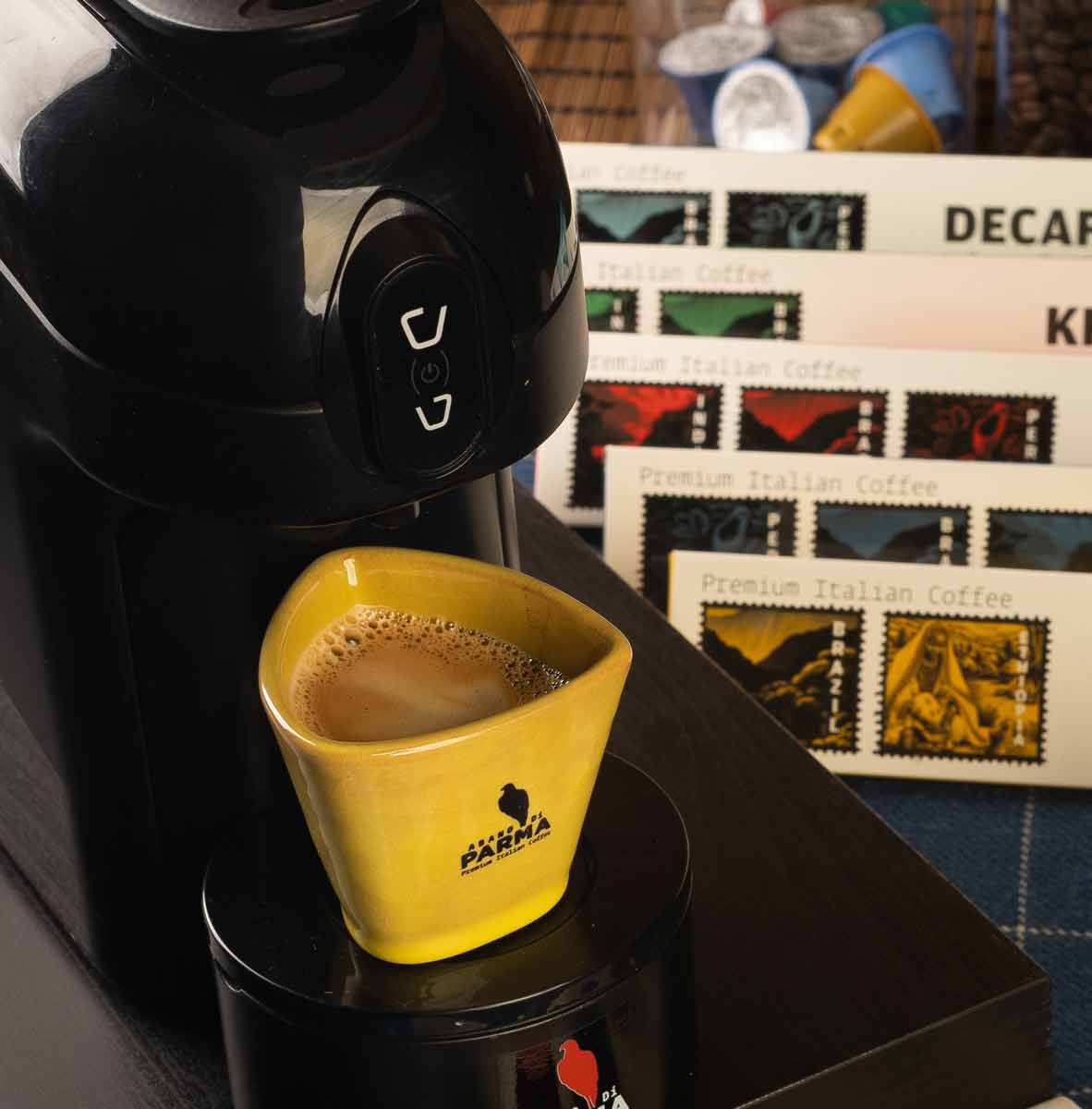 Abano Di Parma Lavazza Point compatible capsule coffee machine